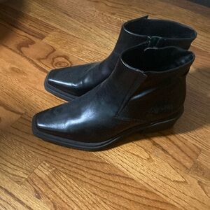 Franco Sarto Black Ankle Boots